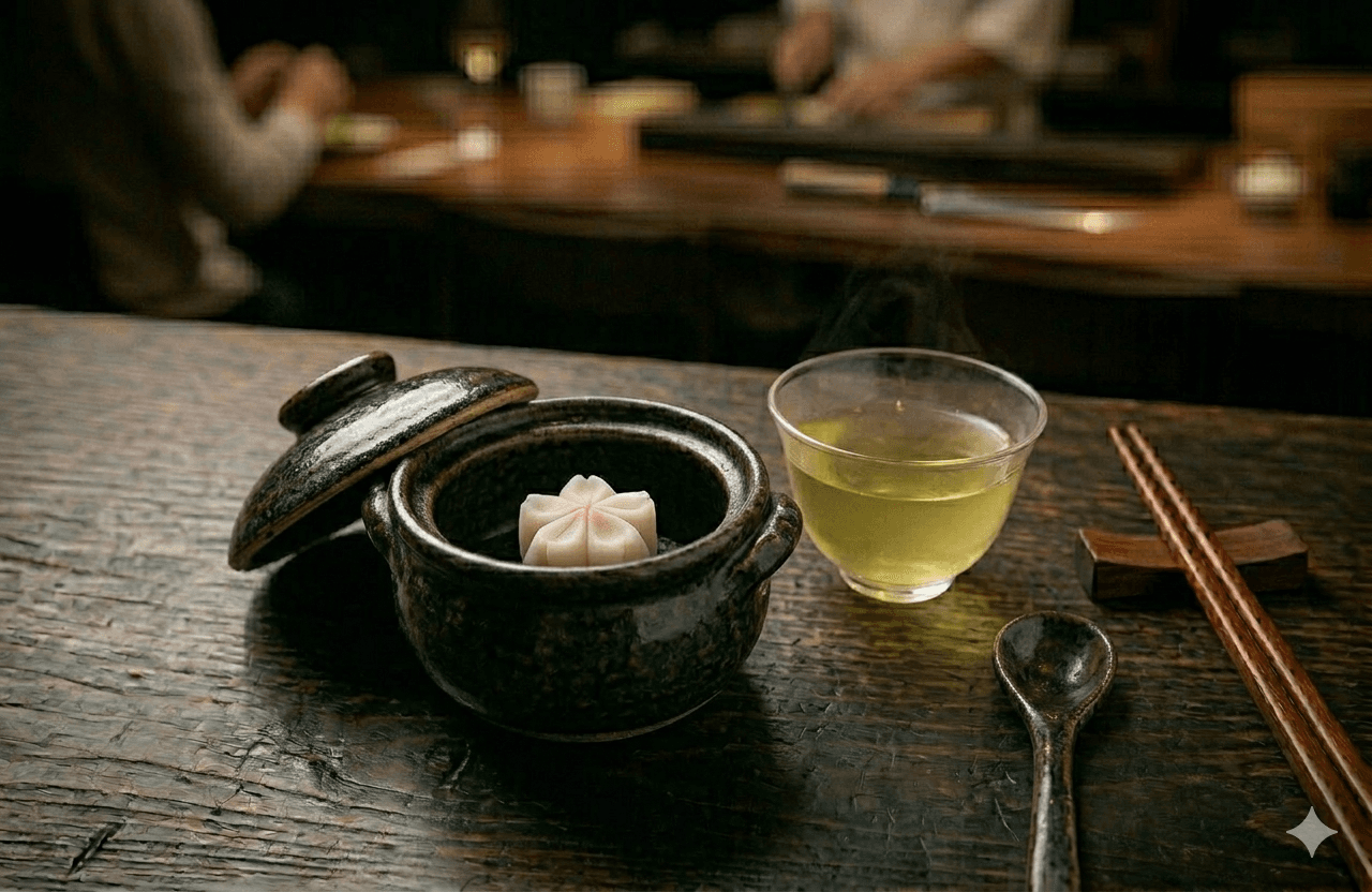 Chá Sencha e Wagashi
